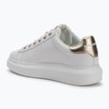Dámské boty KARL LAGERFELD Kapri Maison white leather w/gold 3