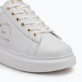 Dámské boty KARL LAGERFELD Kapri Maison white leather w/gold 7