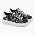 Dámské boty  KARL LAGERFELD Kapri Twin Nft Graffiti black/white leather 9