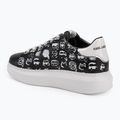 Dámské boty  KARL LAGERFELD Kapri Twin Nft Graffiti black/white leather 3