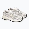 Dámské boty KARL LAGERFELD Orion Sidetrim white leather/textile w/silver 2