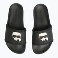 Dámské nazouváky   KARL LAGERFELD Kondo 2.0 NFT black rubber 4