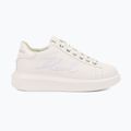 Dámské boty KARL LAGERFELD Kapri Cornelly Signia Stitch white leather/mono