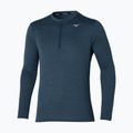 Pánské běžecké tričko longsleeve  Mizuno Impulse Core Half Zip blue wing teal