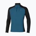 Pánské běžecké tričko Longsleeve Mizuno Hybrid LS Tee black/blue wing teal