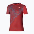 Pánské tenisové tričko Mizuno Mugen Shadow Graphic Tee salsa