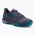 Dámské boty na padel  Mizuno Wave Exceed Light 2 Padel midnight navy/ fuchsia purple/ enamel blue
