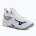 Volejbalové boty Mizuno Wave Dimension Mid bílé/bellwether modrá/belairblu