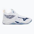 Volejbalové boty Mizuno Wave Dimension Mid bílé/bellwether modrá/belairblu 2