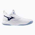Volejbalové boty Mizuno Wave Dimension Mid bílé/bellwether modrá/belairblu 9
