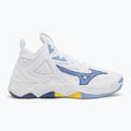 Volejbalové boty Mizuno Wave Momentum 3 Mid bílé/bellwether modré/belair modré 2