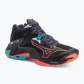 Volejbalové boty  Mizuno Wave Lightning Z8 Mid black/neon flame/peacock blue