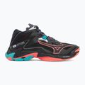 Volejbalové boty  Mizuno Wave Lightning Z8 Mid black/neon flame/peacock blue 2