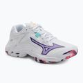 Dámské volejbalové boty Mizuno Wave Lightning Z8 bílé/fialová indigo/camelliaros