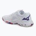 Dámské volejbalové boty Mizuno Wave Lightning Z8 bílé/fialová indigo/camelliaros 3