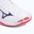 Volejbalové boty  Mizuno Wave Voltage 2 white/violet indigo/camellia rose 7