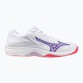 Dětské volejbalové boty Mizuno Lightning Star Z7 white/violet indigo/camellia rose 8