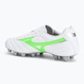 Pánské kopačky Mizuno Morelia II Club Md white/neon green/galaxy silver 3