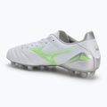Pánské kopačky Mizuno Morelia Neo IV Pro Md white/neon green/cool gray 3c 3