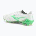 Pánské kopačky Mizuno Morelia Neo IV Β Elite MD white/neon green/cool gray 3c 3