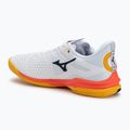 Pánské tenisové boty Mizuno Wave Exceed Tour 6 AC white/fiery coral 2/citrus 3