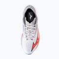 Pánské běžecké boty Mizuno Wave Rebellion Flash 3 white/fiery coral 2/iris bloom 7