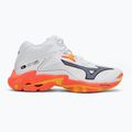 Volejbalové boty Mizuno Wave Lightning Z8 Mid white/fiery coral 2/citrus 2