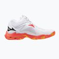 Volejbalové boty Mizuno Wave Lightning Z8 Mid white/fiery coral 2/citrus 2