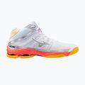 Volejbalové boty Mizuno Wave Voltage 2 Mid white/fiery coral 2/citrus 2