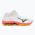 Volejbalové boty Mizuno Wave Voltage 2 Mid white/fiery coral 2/citrus 2