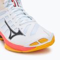 Volejbalové boty Mizuno Wave Voltage 2 Mid white/fiery coral 2/citrus 7