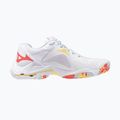 Dámské volejbalové boty Mizuno Wave Lightning Z8 white/calypso coral/pale banana 2