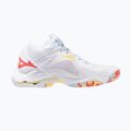 Dámské volejbalové boty Mizuno Wave Lightning Z8 Mid white/calypso coral/pale banana 2