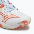 Dámské volejbalové boty Mizuno Wave Lightning Z8 Mid white/calypso coral/pale banana 7