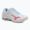 Dámské volejbalové boty Mizuno Wave Voltage 2 white/calypso coral/pale banana