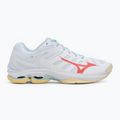 Dámské volejbalové boty Mizuno Wave Voltage 2 white/calypso coral/pale banana 2