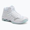 Dámské volejbalové boty Mizuno Wave Voltage 2 Mid white/blue tint