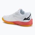 Dětské volejbalové boty Mizuno Lightning Star Z7 white/fiery coral 2/citrus 3