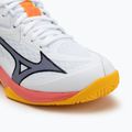 Dětské volejbalové boty Mizuno Lightning Star Z7 white/fiery coral 2/citrus 7