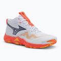 Volejbalové boty Mizuno Wave Momentum Elite Mid white/fiery coral 2/citrus