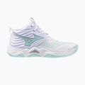 Dámské volejbalové boty Mizuno Wave Momentum Elite Mid white/blue tint
