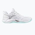 Dámské volejbalové boty Mizuno Wave Momentum Pro white/blue tint