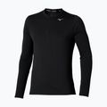 Pánské běžecké tričko Longsleeve Mizuno Core Impulse Half Zip Tee black