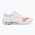 Dámské volejbalové boty Mizuno Wave Lightning Pro white/rose elegance/lava falls 2