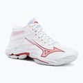 Dámské volejbalové boty Mizuno Wave Lightning Elite Mid white/rose elegance/lava falls