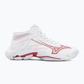 Dámské volejbalové boty Mizuno Wave Lightning Elite Mid white/rose elegance/lava falls 2