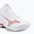 Dámské volejbalové boty Mizuno Wave Lightning Elite Mid white/rose elegance/lava falls 7