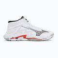 Volejbalové boty Mizuno Wave Lightning Elite Mid white/black/fiery red 2