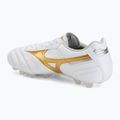 Kopačky Mizuno Morelia II Pro FG white/football gold/galaxy silver 3