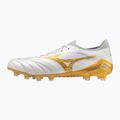 Kopačky Mizuno Morelia Neo IV Beta Elite FG white/mp gold/cool gray 3c